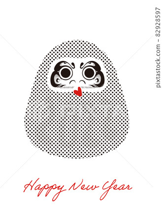 2022 Daruma-san 新年賀卡模板 / 可愛 / 簡單 2022 Daruma-san 新年賀卡模板 / 可愛 / 簡單 82928597