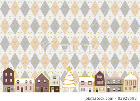 Background material_Christmas cityscape 82928598