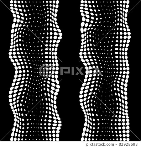 Abstrat halftone white dots vertical seamless pattern 82928698