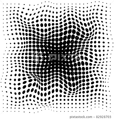 Abstrat halftone black dots pattern on white background. 82928703