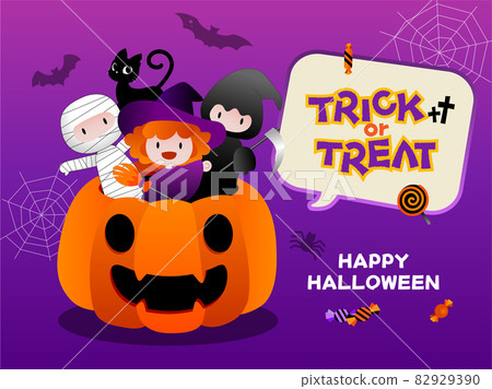 Halloween background material template 82929390