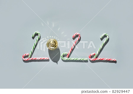 2022 numbers. Happy new Year sign. Start january idea. Creative postcard 2022 numbers. Happy new Year sign. Start january idea. Creative postcard 82929447