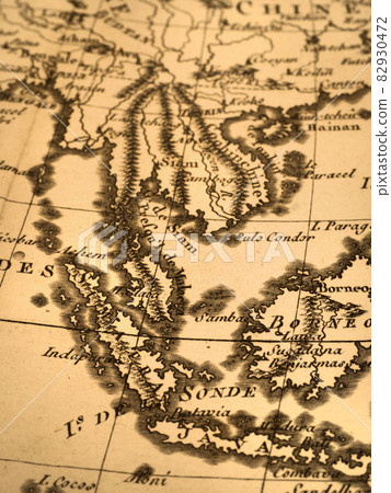 Antique world map Southeast Asia Antique world map Southeast Asia 82930472