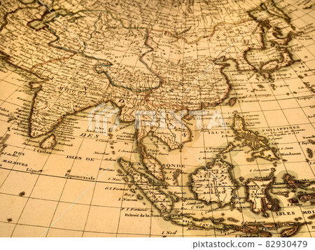 Antique world map Southeast Asia Antique world map Southeast Asia 82930479