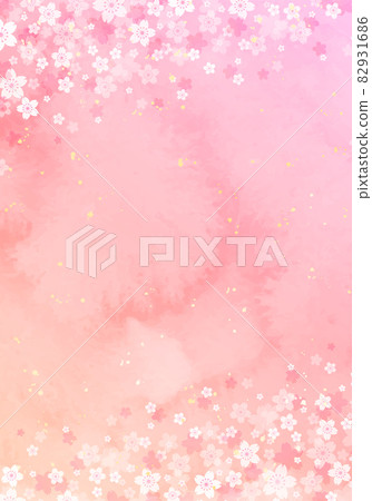 水彩櫻花矢量圖背景 82931686