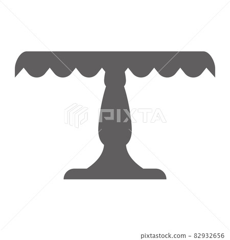 Stand cake in flat icon style. Empty tray for fruit and desserts. Vector illustration. Stand cake in flat icon style. Empty tray for fruit and desserts. Vector illustration. 82932656