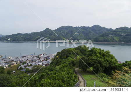 Mitarai cityscape and surrounding islands seen from the observatory 82933544