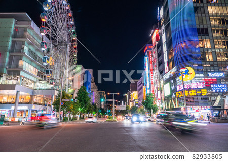 《愛知縣》名古屋市中心榮的夜景 《愛知縣》名古屋市中心榮的夜景 82933805