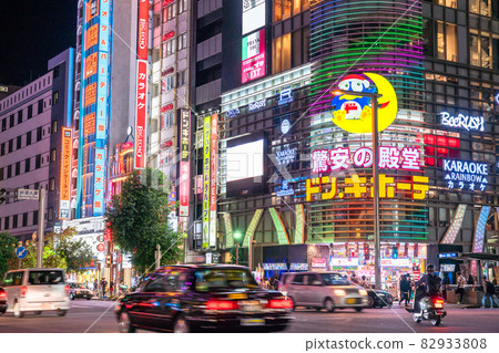 《愛知縣》名古屋市中心榮的夜景 82933808