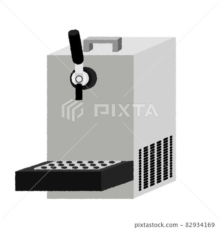 Beer server illustration 82934169