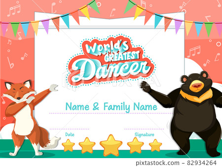 World greatest dancer certificate template World greatest dancer certificate template 82934264