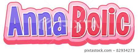 Anna Bolic logo text design Anna Bolic logo text design 82934273