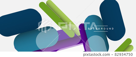 Overlapping round shapes and lines background. Vector illustration for wallpaper banner background or landing page Overlapping round shapes and lines background. Vector illustration for wallpaper banner background or landing page 82934750