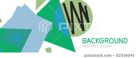 Abstract background. Blocks, lines, triangles, circles composition. Techno or business concept for wallpaper, banner, background, landing page Abstract background. Blocks, lines, triangles, circles composition. Techno or business concept for wallpaper, banner, background, landing page 82936045