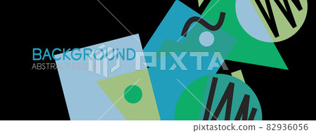 Abstract background with blocks, lines, geometric shapes. Techno or business concept for wallpaper, banner, background, landing page Abstract background with blocks, lines, geometric shapes. Techno or business concept for wallpaper, banner, background, landing page 82936056