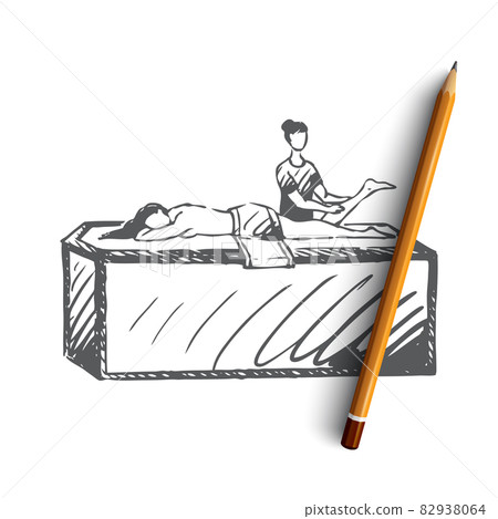 Turkish, bath, relaxation, spa, leisure concept. Hand drawn isolated vector. 82938064