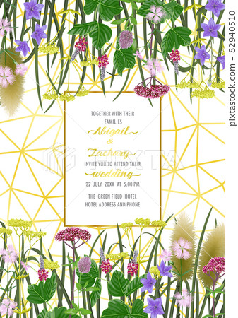 Template with seven herbs 82940510