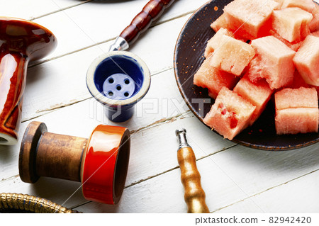 Tobacco shisha for smoking with watermelon Tobacco shisha for smoking with watermelon 82942420