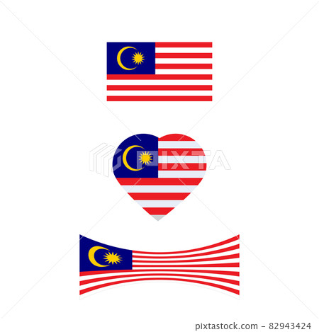 Malaysia Flag Vector icon design illustration 82943424