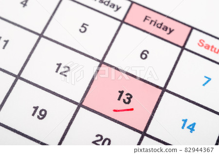Friday 13th in calendar. 82944367