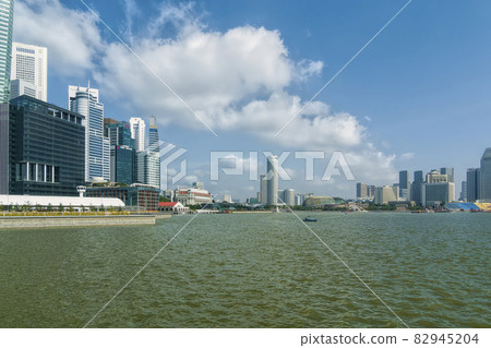 新加坡濱海灣周圍景觀/新加坡濱海灣 82945204