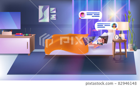 man using chatting app on smartphone social media network online communication concept man using chatting app on smartphone social media network online communication concept 82946148