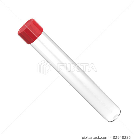 Test tube with red cap Test tube with red cap 82948225