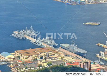 【廣島縣】從陣中眺望鬚子島（海上自衛隊艦隊） 82948539