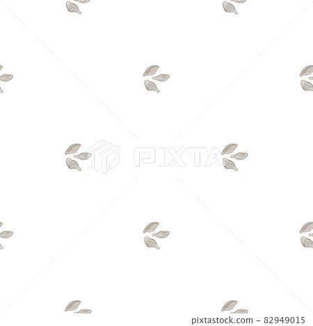 Seamless pattern cardamom on white background. Cute plant sketch ornament. Geometrical texture template for fabric. Seamless pattern cardamom on white background. Cute plant sketch ornament. Geometrical texture template for fabric. 82949015