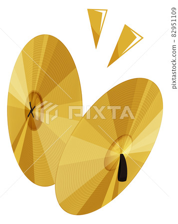 Illustration of cymbals_ringing_sound Illustration of cymbals_ringing_sound 82951109