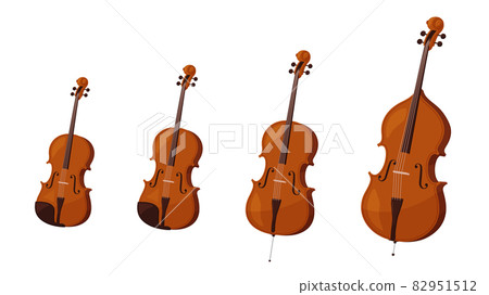 violin_viola_cello_contrabass 排列的插圖 82951512