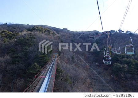 Beautiful scenery of the Great Wall of China, Beijing, China Beautiful scenery of the Great Wall of China, Beijing, China 82951863