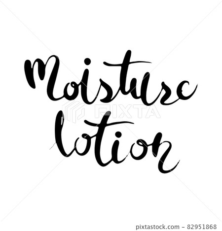 English Moisture Lotion drawn by hand lettering (black) English Moisture Lotion drawn by hand lettering (black) 82951868