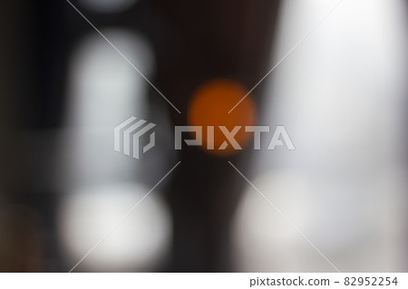 Blurred restaurant background with lights and bar counter - shallow DOF 82952254