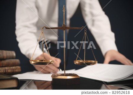 Law, legal concept with attorney 82952618