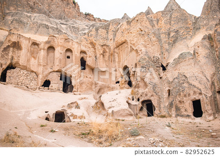Ancient cave formations. Selime Monastery in Cappadocia 82952625