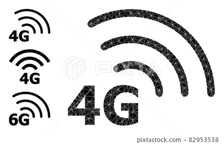 Vector Polygonal 4G Internet Icon and Similar Icons Vector Polygonal 4G Internet Icon and Similar Icons 82953538