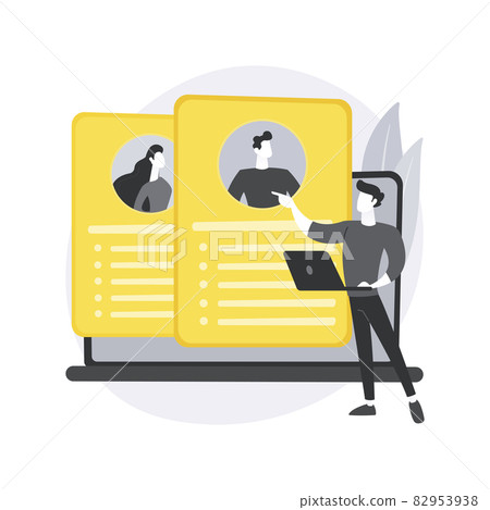 Recruitment agency abstract concept vector illustration. 82953938
