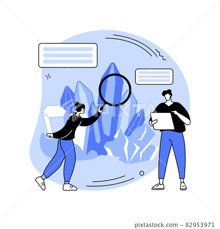 Mineralogy abstract concept vector illustration. 82953971