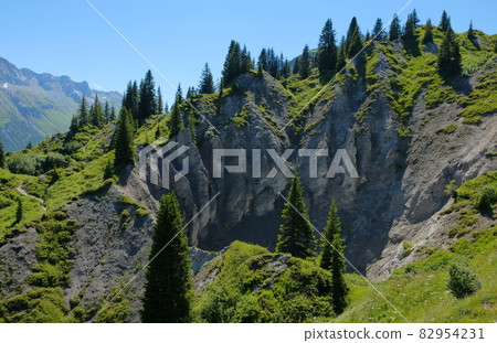high view of the alps in austria 82954231