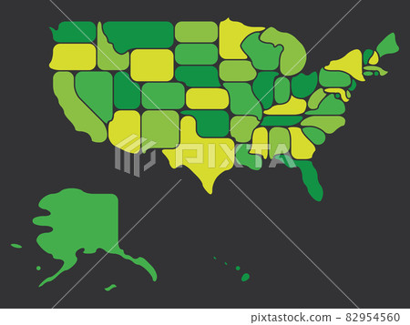 High Quality Map with Borders Stock Illustration - Illustration of