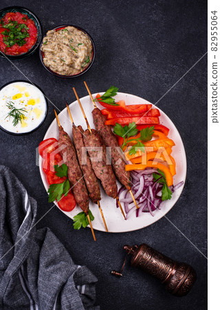 Lula kebab, Traditional Turkish or Caucasian dish Lula kebab, Traditional Turkish or Caucasian dish 82955064