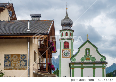 Church in San Cassiano, Val Badia Church in San Cassiano, Val Badia 82955232