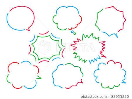 簡單可愛的手繪氣球套裝 82955250