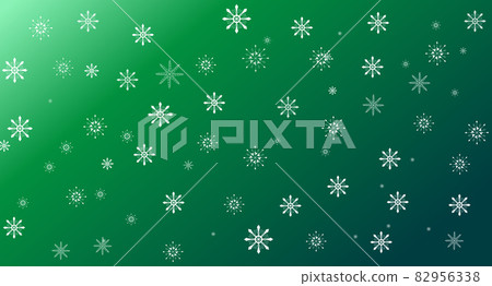 White snowflakes on green gradient background White snowflakes on green gradient background 82956338