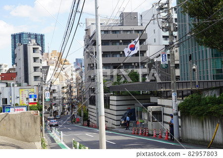 989年10月港區仙台坂和大韓民國駐日大使館南麻布1丁目 989年10月港區仙台坂和大韓民國駐日大使館南麻布1丁目 82957803
