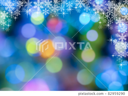 Snow crystal background material 82959290