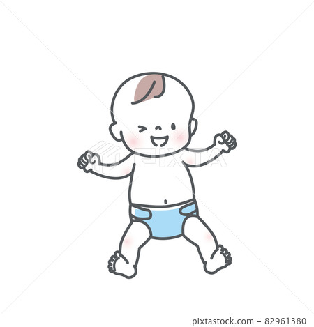 微笑寶貝插畫素材 微笑寶貝插畫素材 82961380