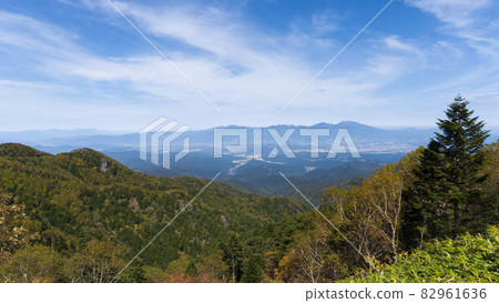 從大河原山口可以看到淺間山的風景 / [Tateshina Skyline] 長野縣佐久市 82961636