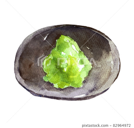 Wasabi watercolor illustration 82964972
